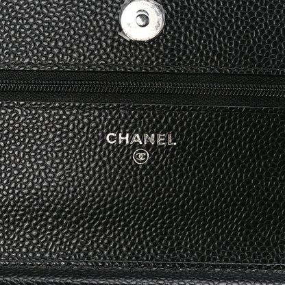 Chanel Caviar Quilted Wallet on Chain WOC Black 6 of 13