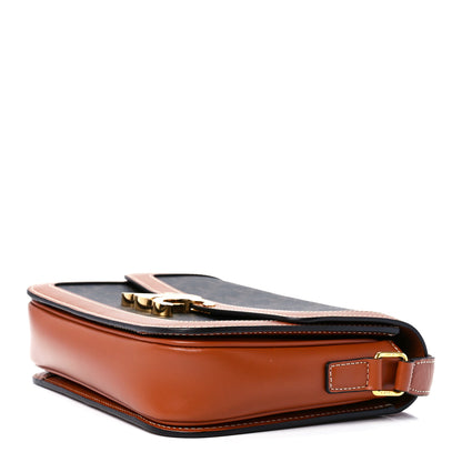 Celine Triomphe Canvas Calfskin Medium Triomphe Bag Tan 11 of 13