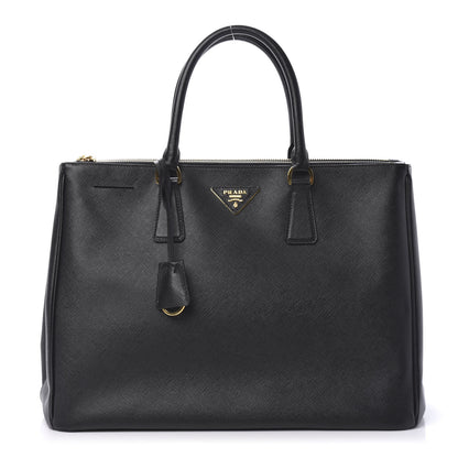 Prada Saffiano Large Galleria Double Zip Tote Black 1 of 10