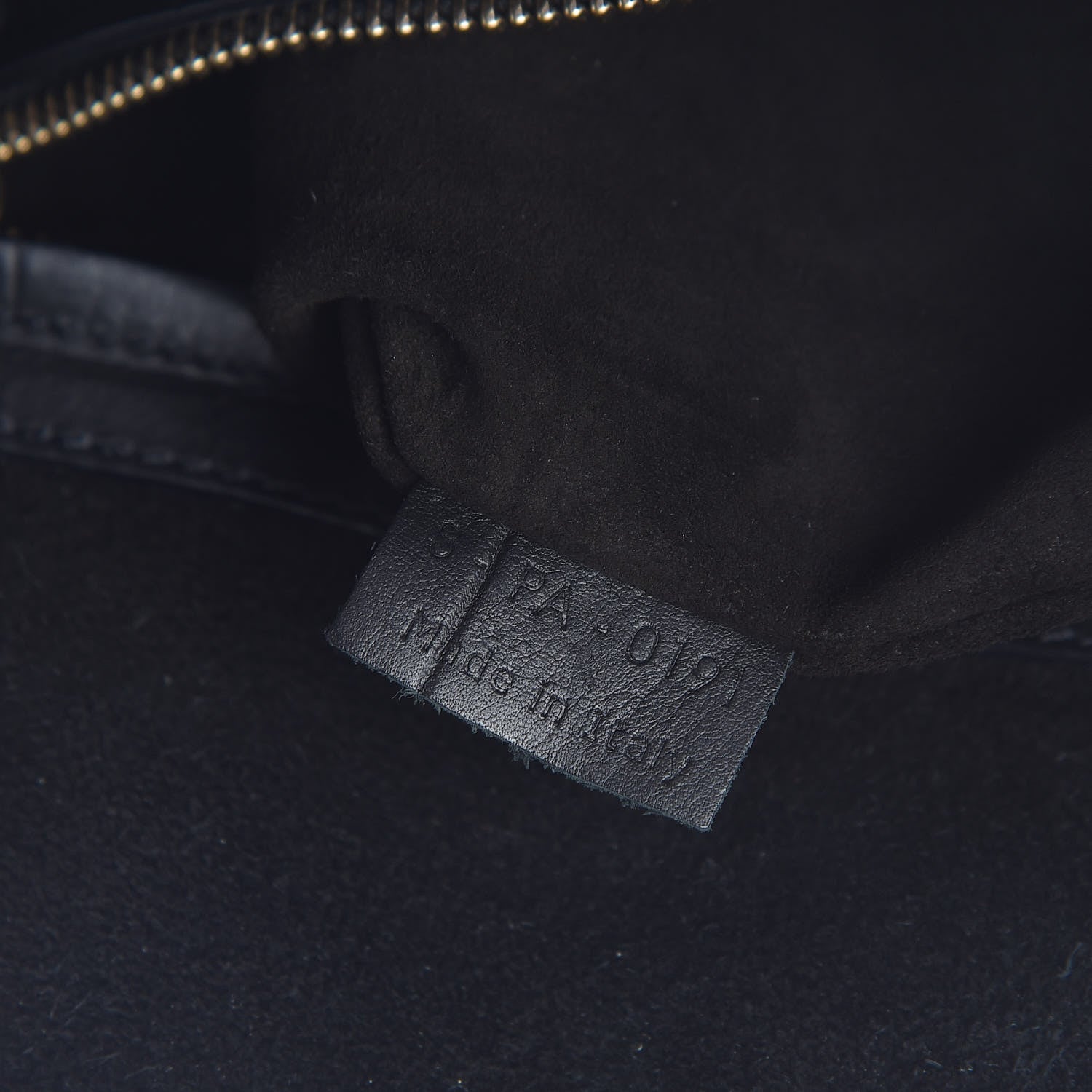 Celine Calfskin Crocodile Embossed Medium Phantom Luggage Black 6 of 9