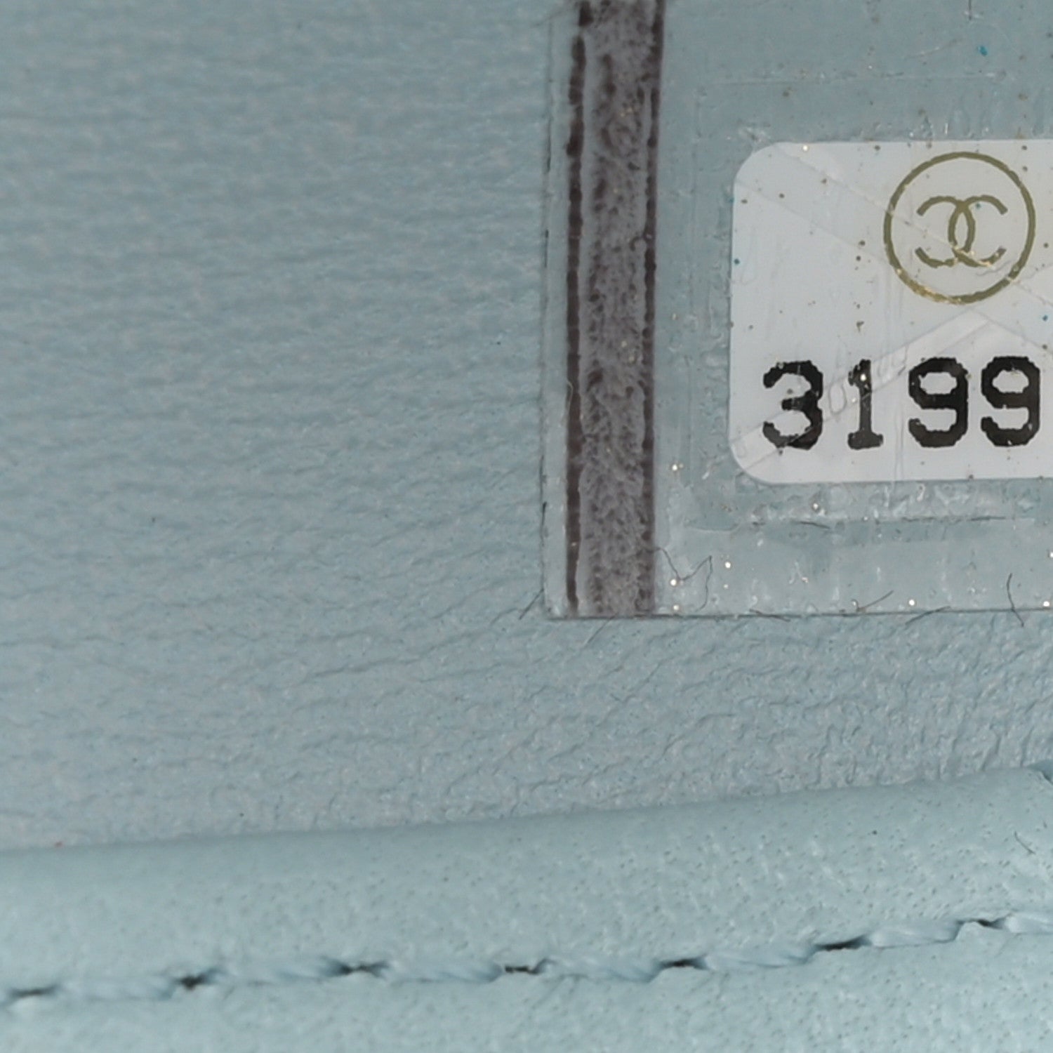 Chanel Lambskin Quilted CC Bubble Vanity Case With Chain Light Blue 7 of 11