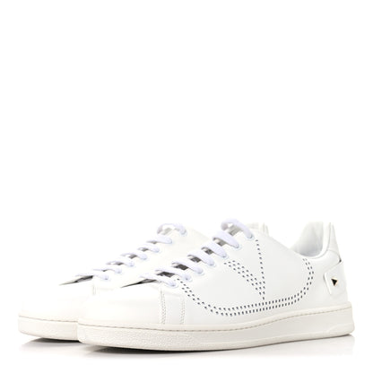 Valentino Garavani Calfskin Mens Backnet Sneakers 43.5 White 4 of 10