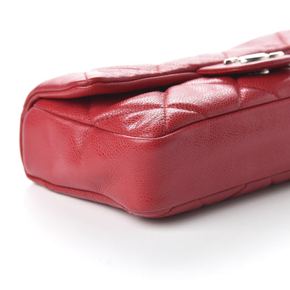 Chanel Glazed Caviar Quilted Small Nature Flap Bag Red 6 of 11