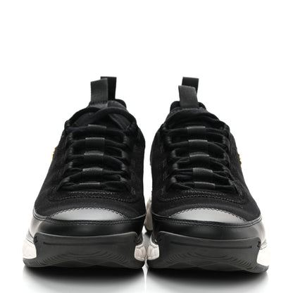 Chanel Velvet Calfskin Mixed Fibers CC Sneakers 36 Black 2 of 10