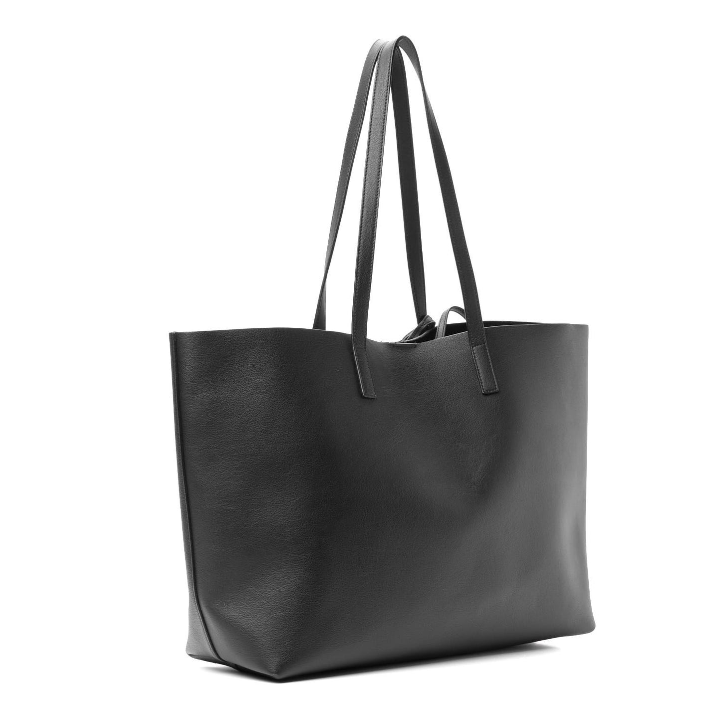 Calfskin Large Shopping Tote Black