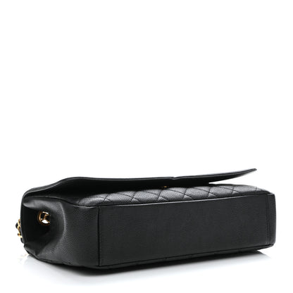 Chanel Caviar Quilted Medium CC Filigree Flap Black 4 of 11