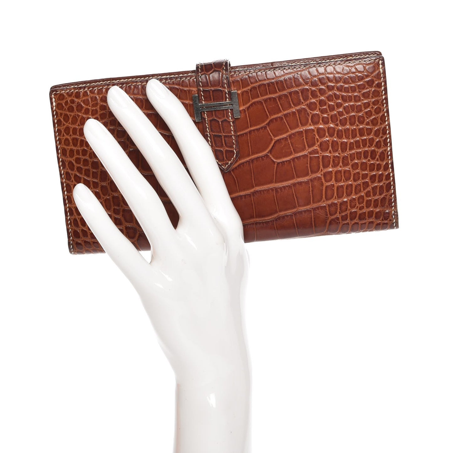 Matte Alligator Bearn Wallet Fauve