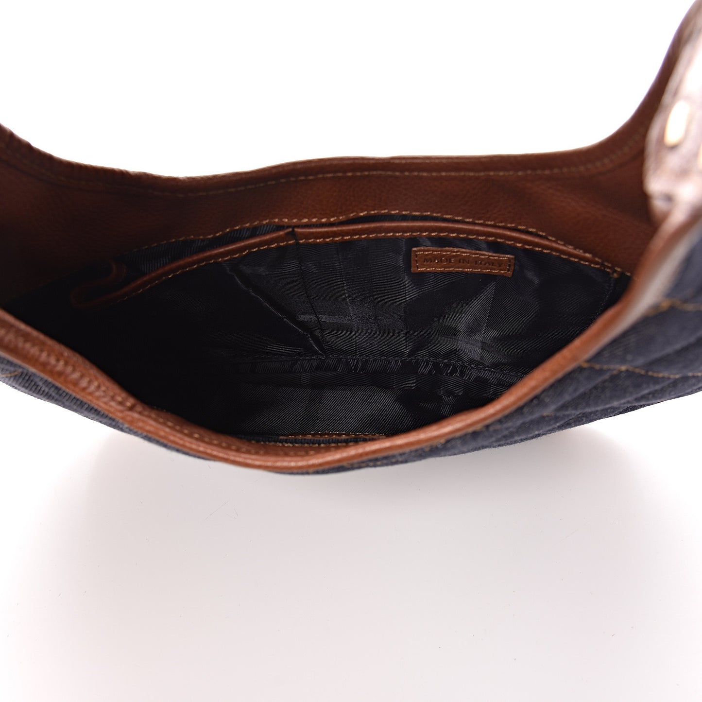 Denim Quilted Small Brook Hobo Blue