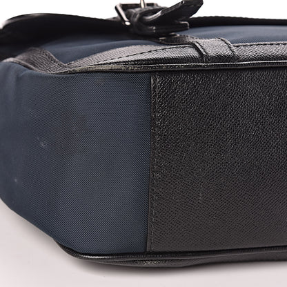 Burberry Calfskin Nylon Messenger Ink Blue 11 of 15