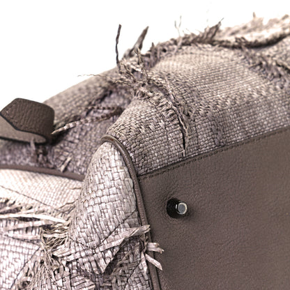 Burberry Raffia Prorsum Patchwork Tote Grey 6 of 19
