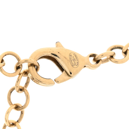 Chanel Crystal CC Letter Chain Necklace Gold 4 of 5