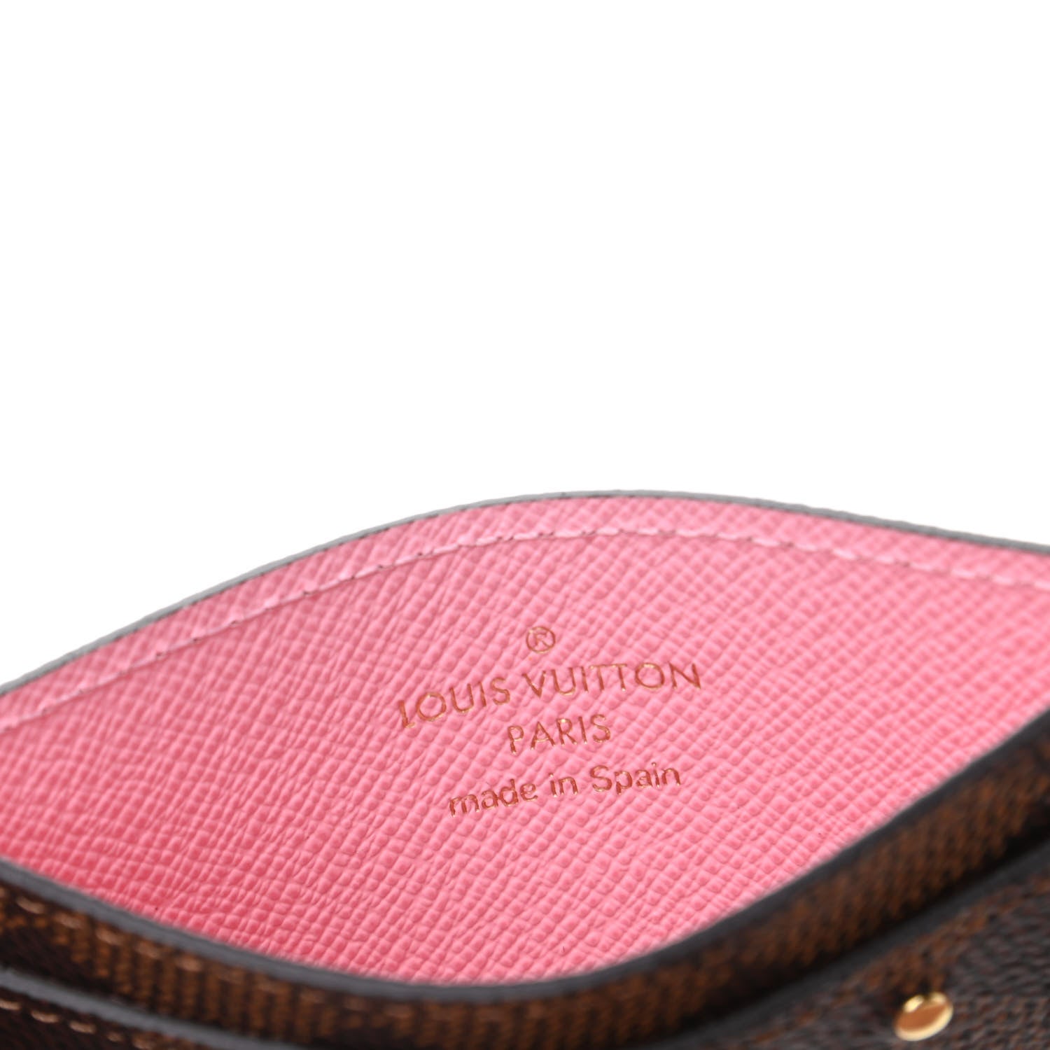 Louis Vuitton Damier Ebene Studded Card Holder 6 of 7