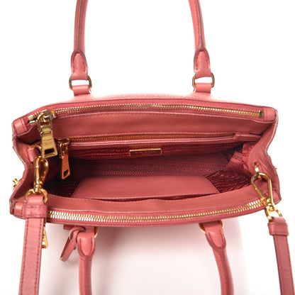 Prada Saffiano Mini Galleria Double Zip Tote Tamaris 5 of 13