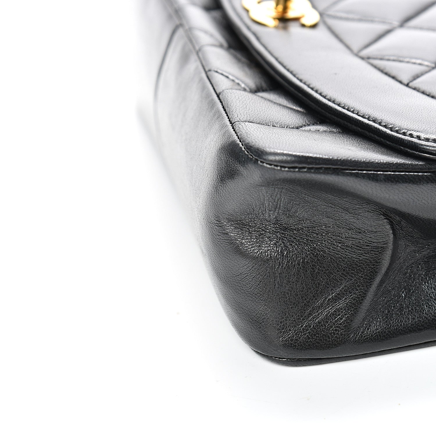 Chanel Lambskin Quilted Medium Single Flap Black 17 of 21