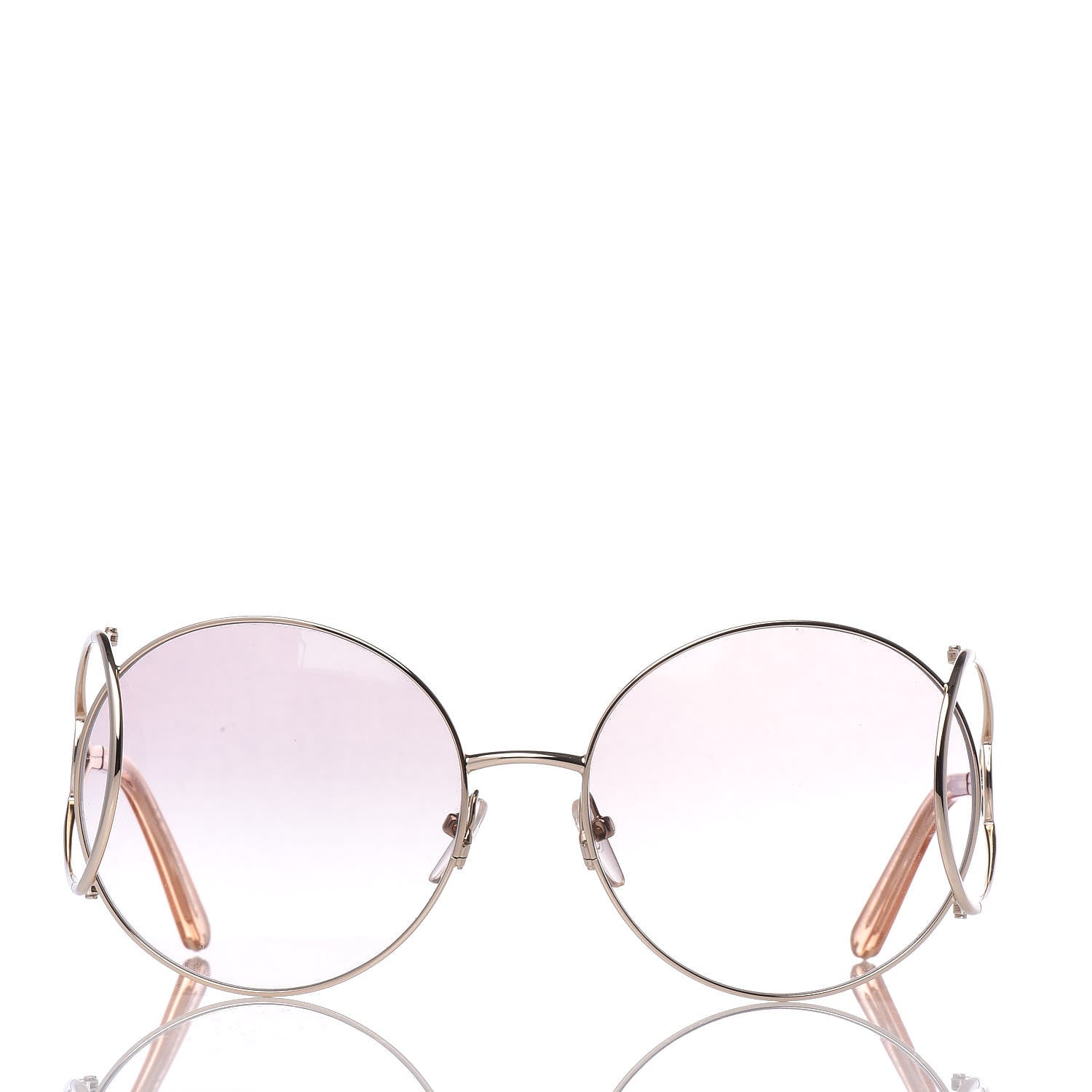 Chloe Jackson Oversized Round Sunglasses CE124S Blonde Havana 2 of 7