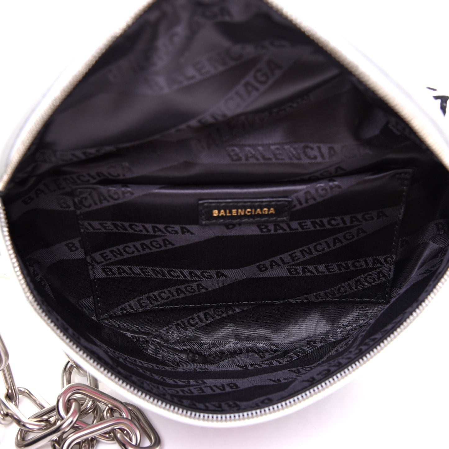 Agneau Arena Graffiti All Over XXS Souvenir Belt Bag White Multicolor