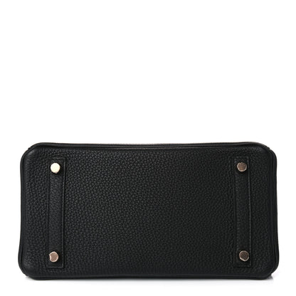Hermes Togo Birkin 25 Black 6 of 34