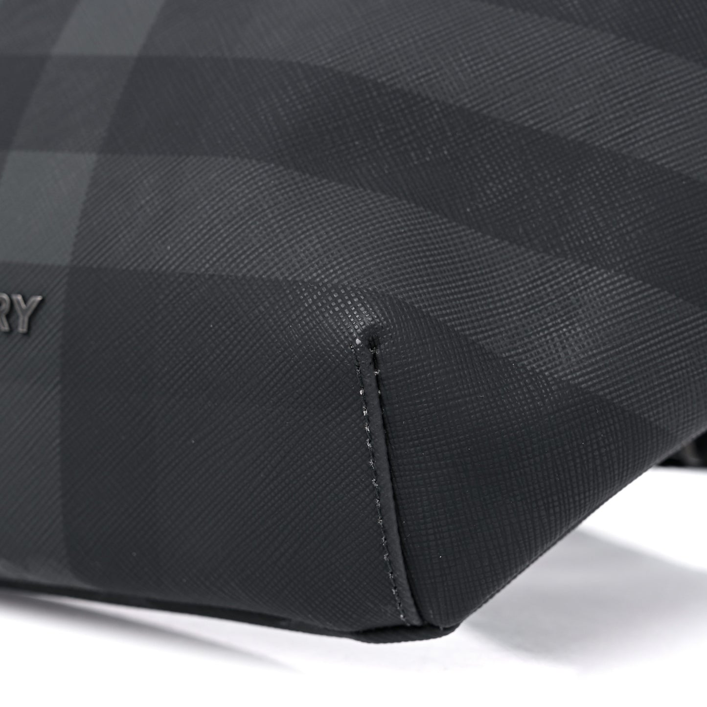 Charcoal Check Calfskin Sonny Bum Bag Charcoal