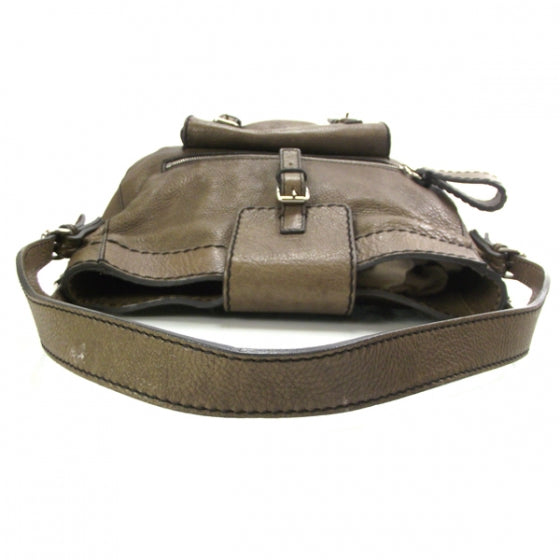 Chloe Leather Edith Shoulder Bag Olive Green 6 of 10
