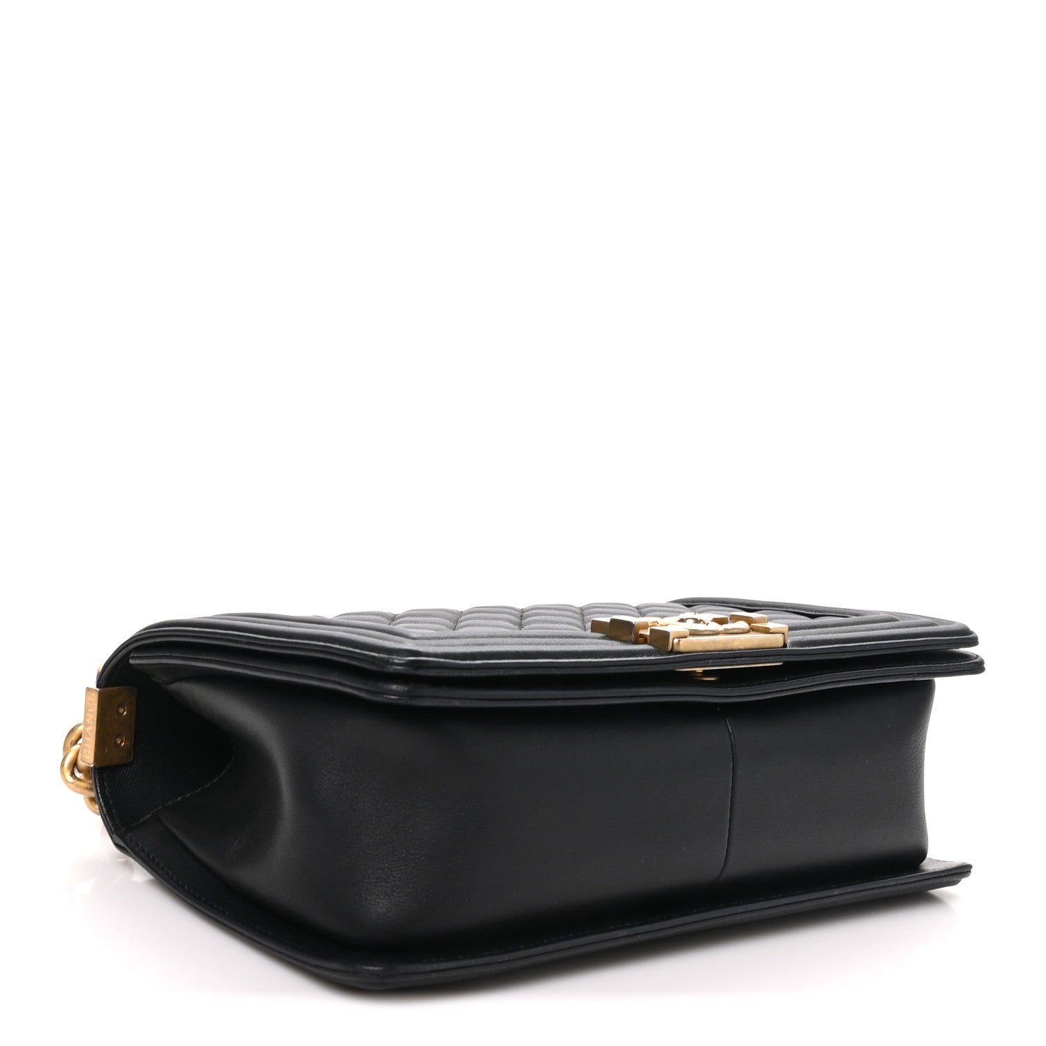 Chanel Lambskin Quilted Medium Boy Flap Black 4 of 10