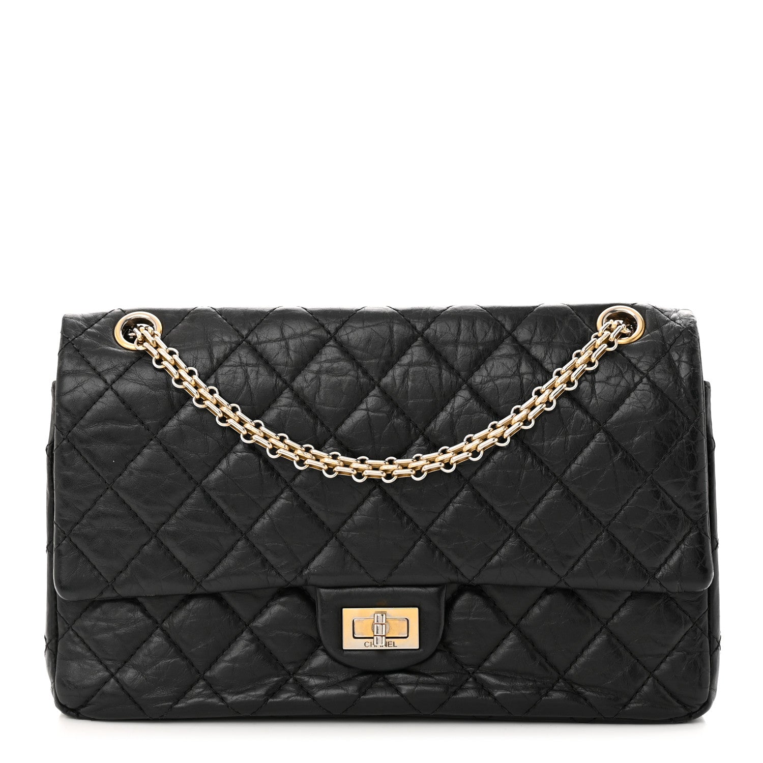 Chanel Aged Calfskin Quilted 2.55 Reissue 226 Flap Black 1 of 11