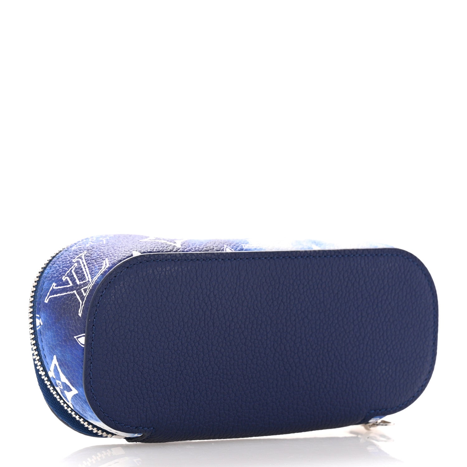 Louis Vuitton Cowhide Monogram Bandana Sunglasses Case GM Blue White 4 of 6