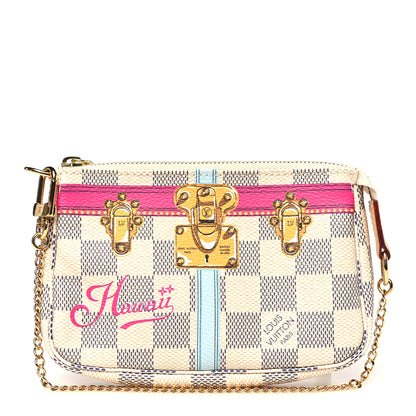 Louis Vuitton Damier Azur Summer Trunks Hawaii Mini Pochette Accessories 1 of 8