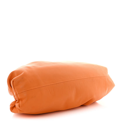 Bottega Veneta Smooth Butter Calf The Pouch Oversized Clutch Burnt Orange 4 of 14