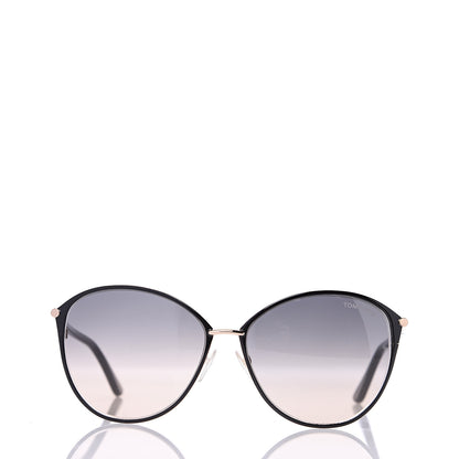 Tom Ford Penelope Vintage Round Sunglasses TF320 Black 3 of 7