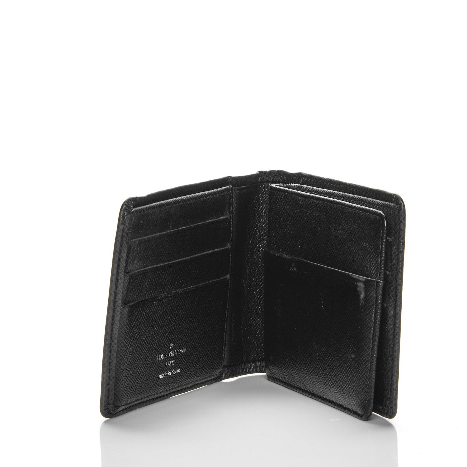 Louis Vuitton Taiga Mens Billfold Wallet 3 Flaps Ardoise 5 of 6