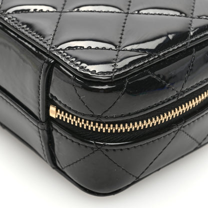 Chanel Patent Quilted Mini Pick Me Up Vanity Case Black 10 of 10