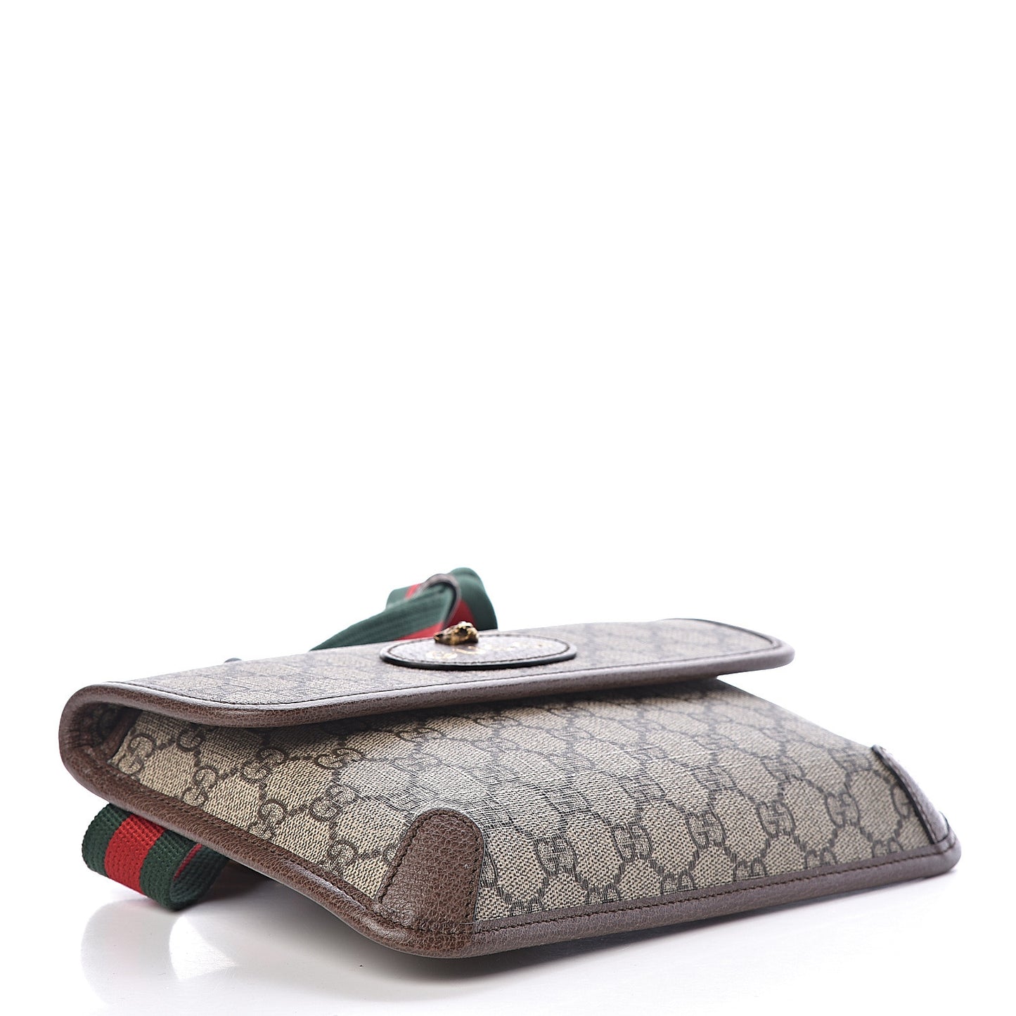 GG Supreme Monogram Neo Vintage Web Belt Bag Brown