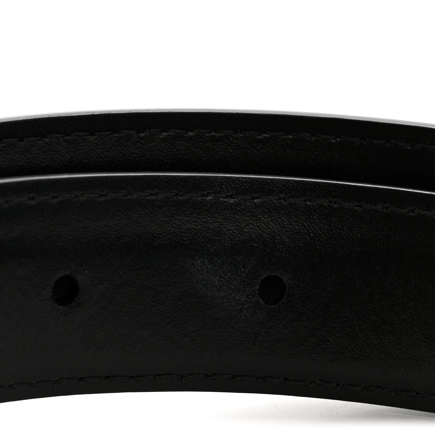 Celine Box Calfskin Medium 25mm Triomphe 75 30 Belt Black 7 of 9