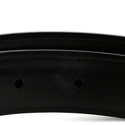 Celine Box Calfskin Medium 25mm Triomphe 75 30 Belt Black 7 of 9