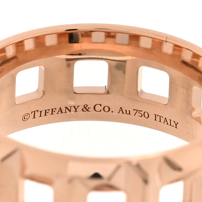 Tiffany 18K Rose Gold T True Wide Ring 57 8 3 of 4
