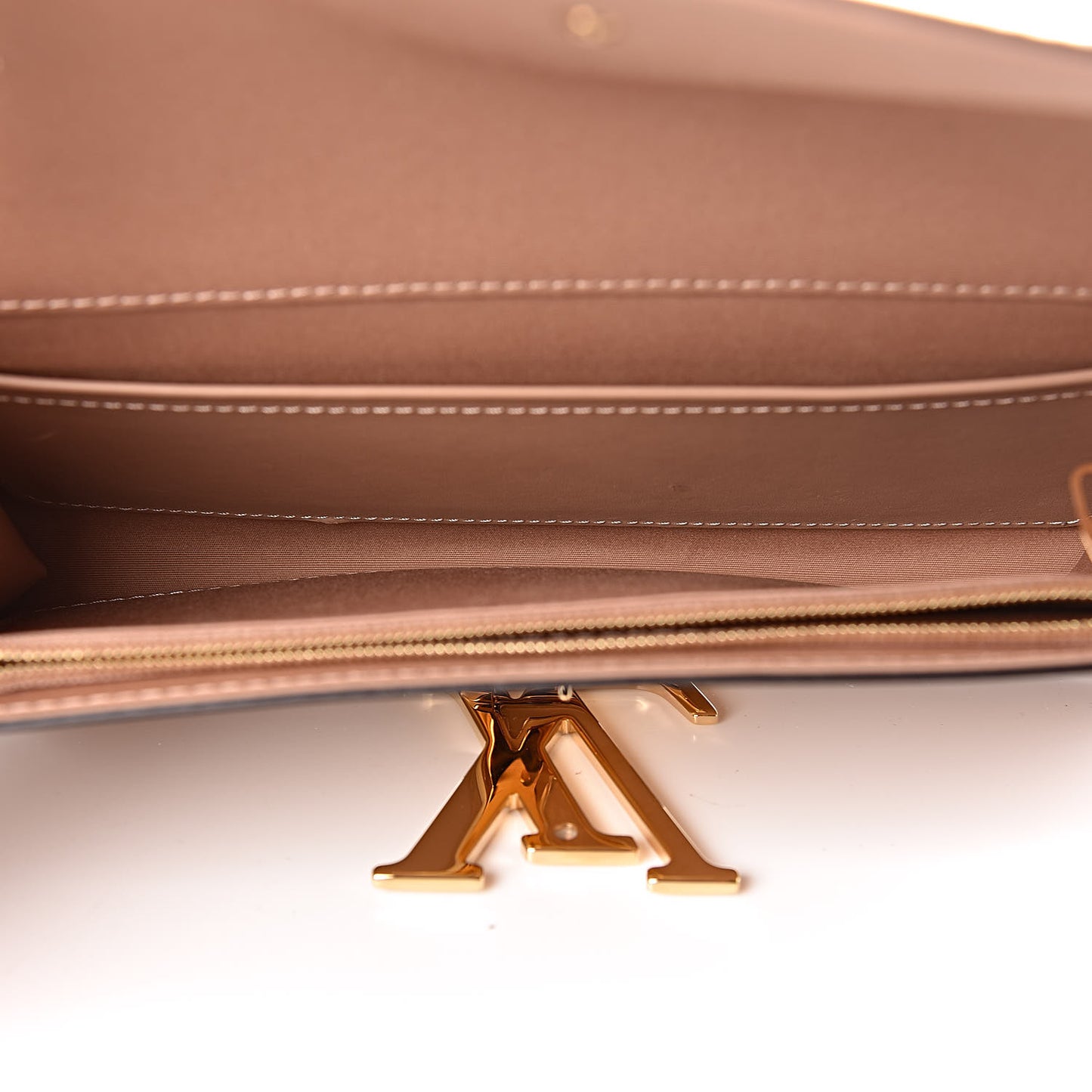 Patent Louise Clutch Nude