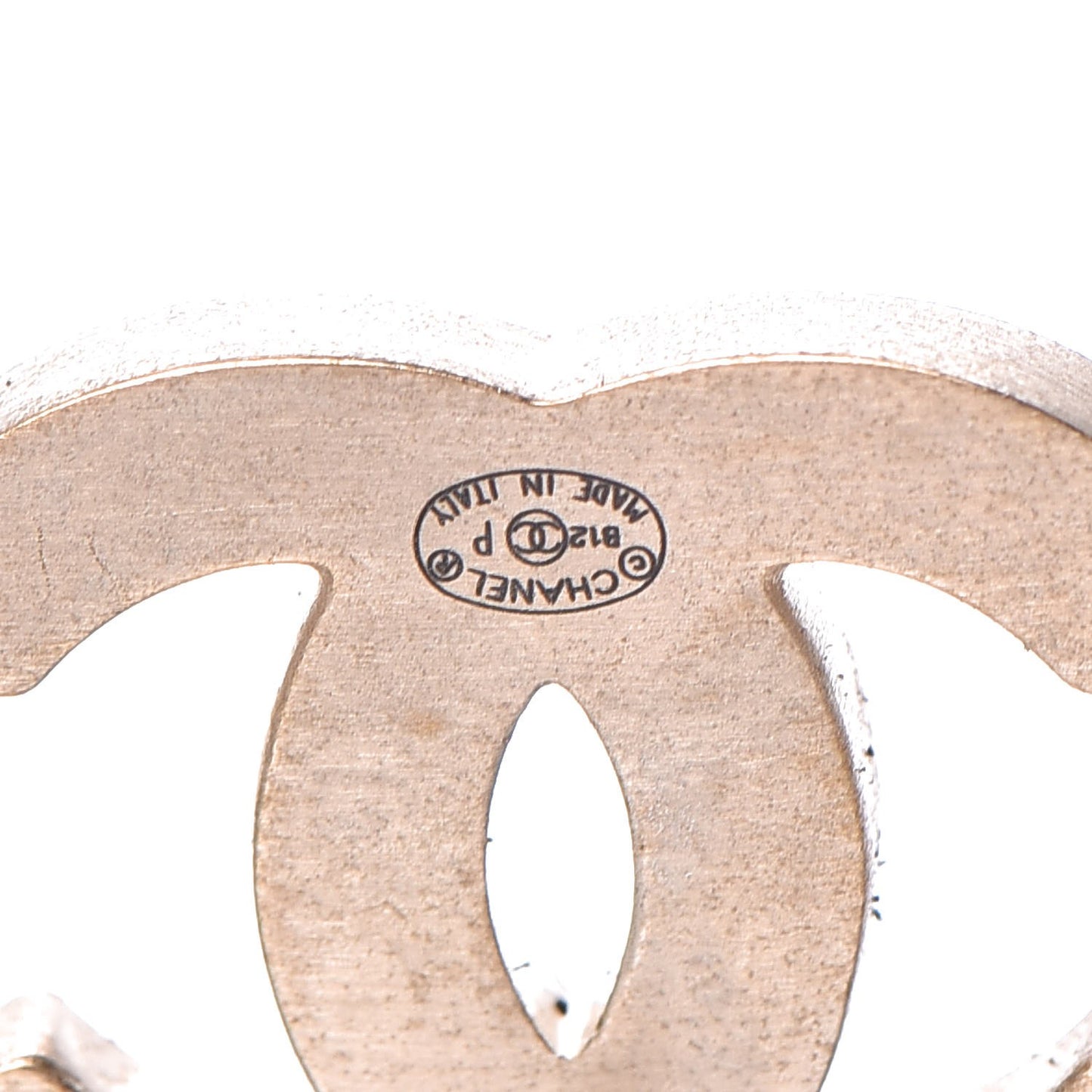 Lambskin CC Earrings Silver