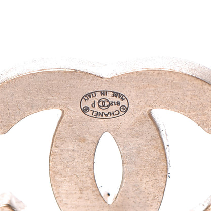 Chanel Lambskin CC Earrings Silver 5 of 6