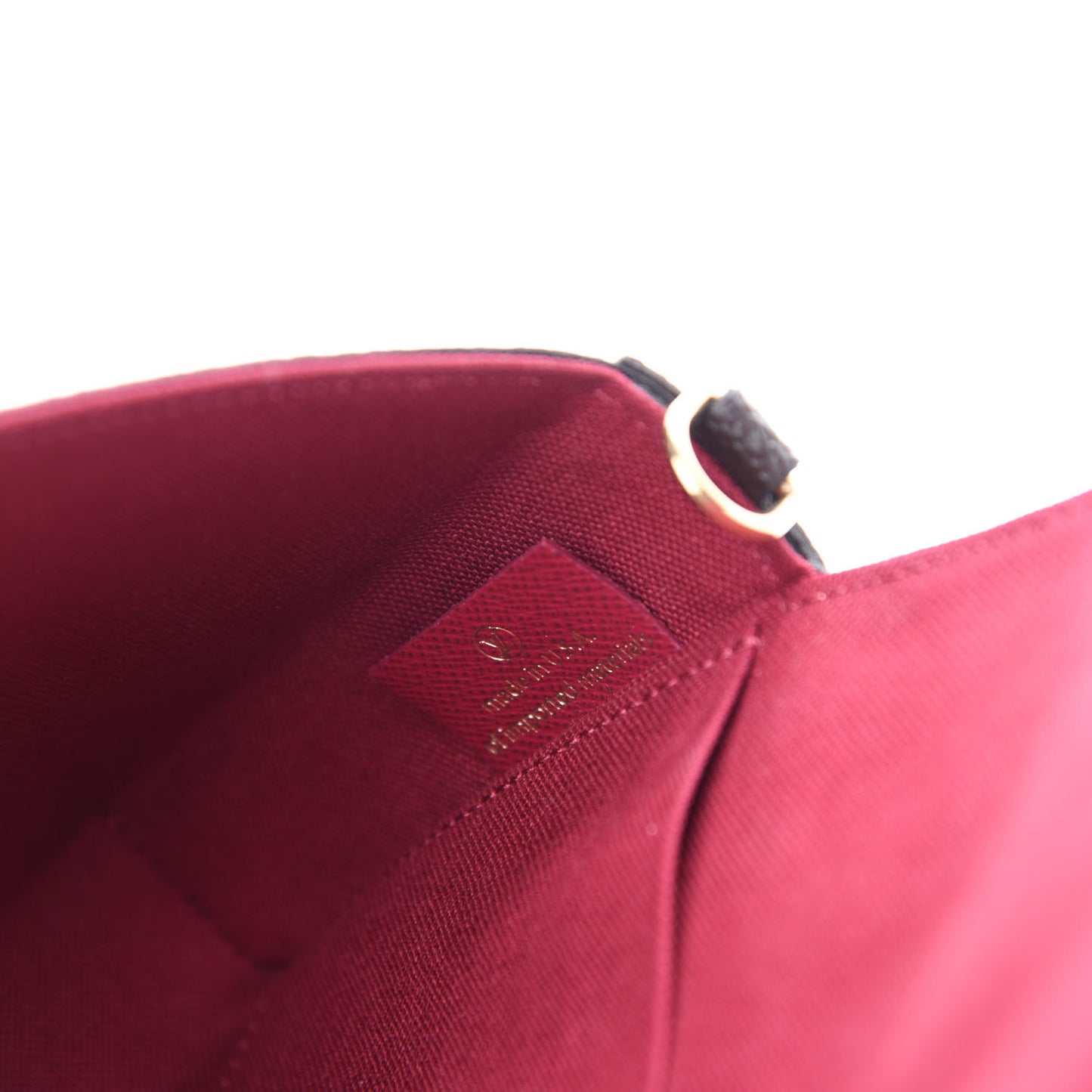 Monogram Pochette Felicie Chain Wallet Fuchsia