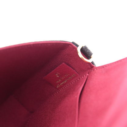 Louis Vuitton Monogram Pochette Felicie Chain Wallet Fuchsia 10 of 13