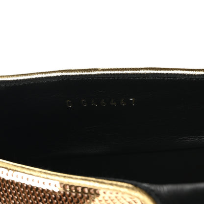 Chanel Sequin Mary Jane Flats 39.5 Golden 8 of 9