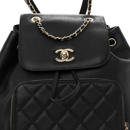 Chanel Caviar Quilted Business Affinity Backpack Black 8 of 10