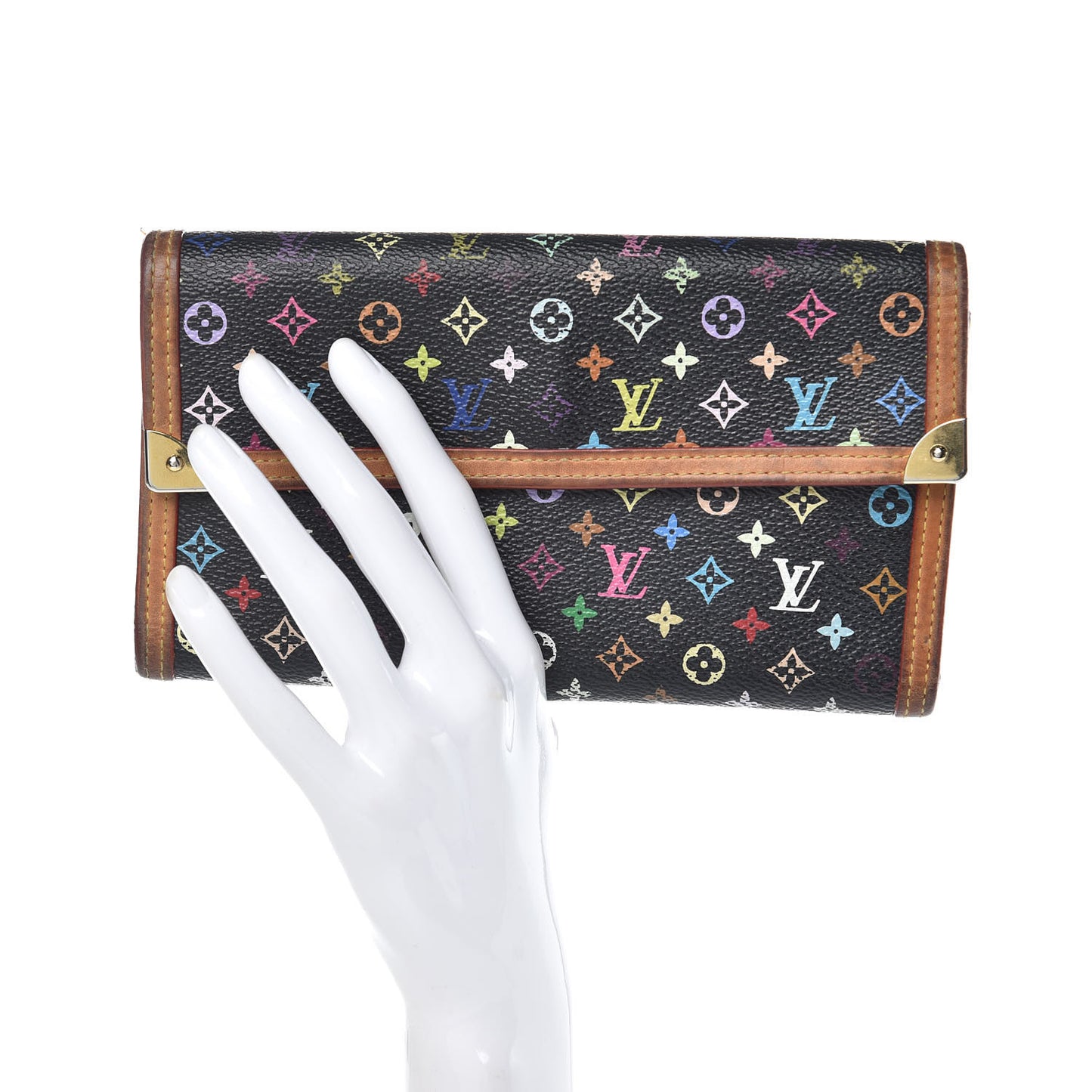Monogram Multicolor Porte Tresor International Wallet Black