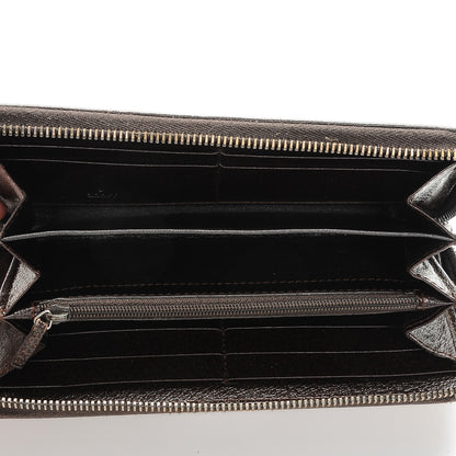 Gucci Monogram Metal Bar Zip Around Wallet Dark Brown 5 of 6
