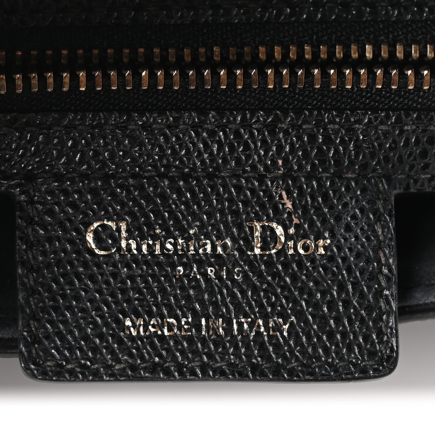 Grained Calfskin Saddle Bag Black