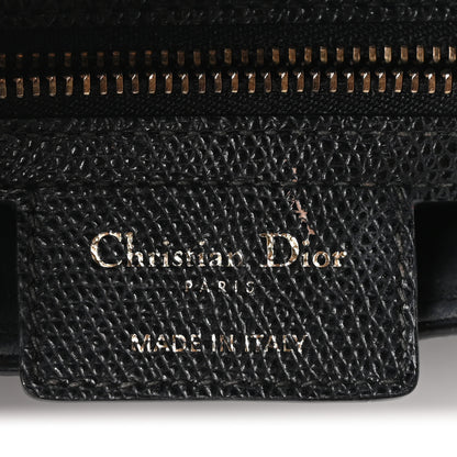Christian Dior Grained Calfskin Saddle Bag Black 6 of 10