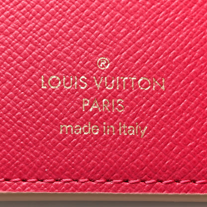Louis Vuitton Damier Azur 2021 Christmas Animation Hollywood Victorine Wallet Fuchsia 6 of 10
