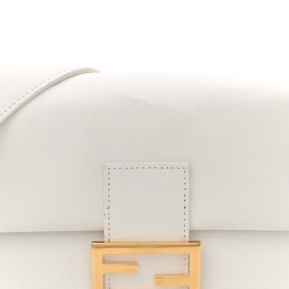 Fendi Linen Canvas Vitello King Painting Baguette With Marker Kit White 9 of 16