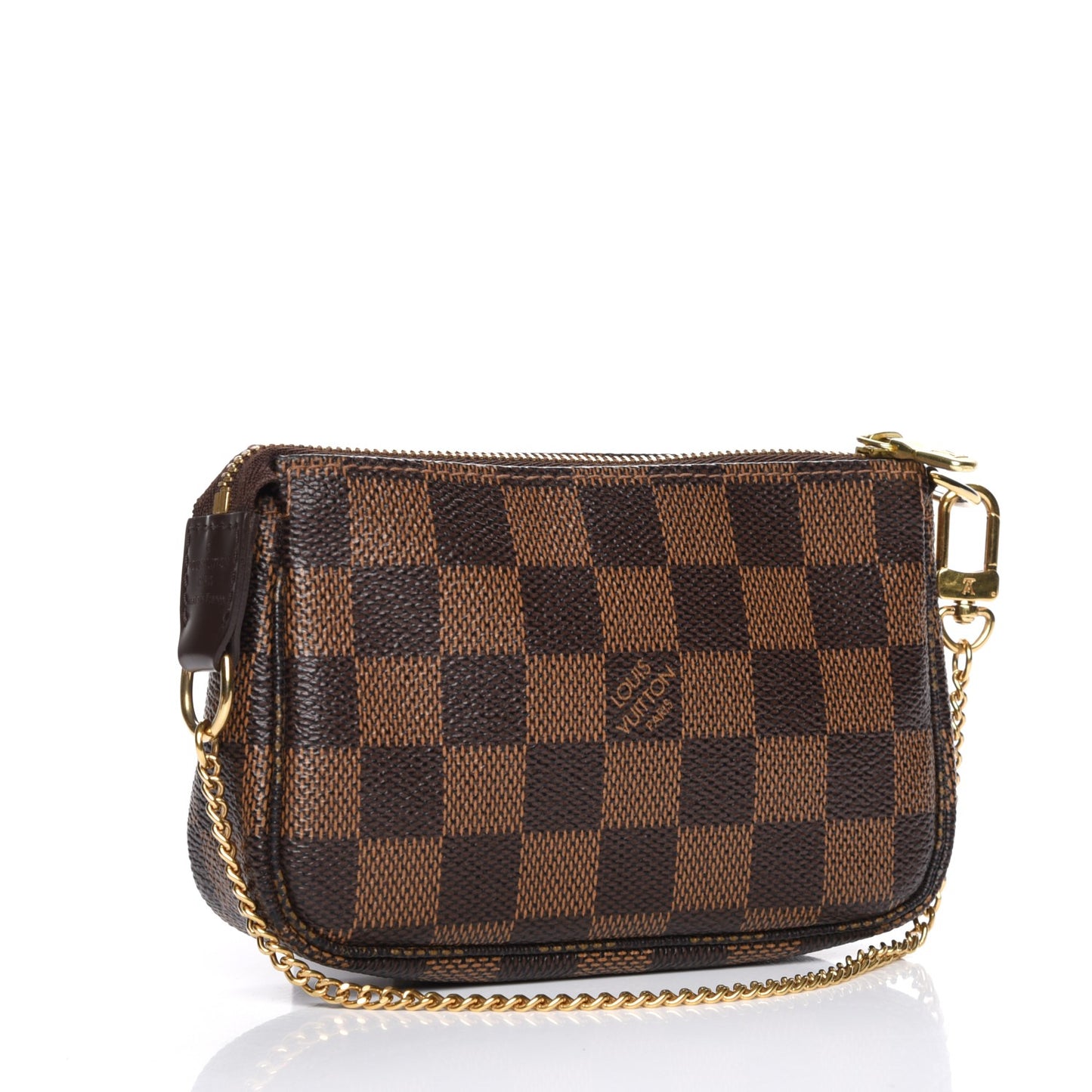 Damier Ebene Complice Trunks and Bags Mini Pochette Accessories Red