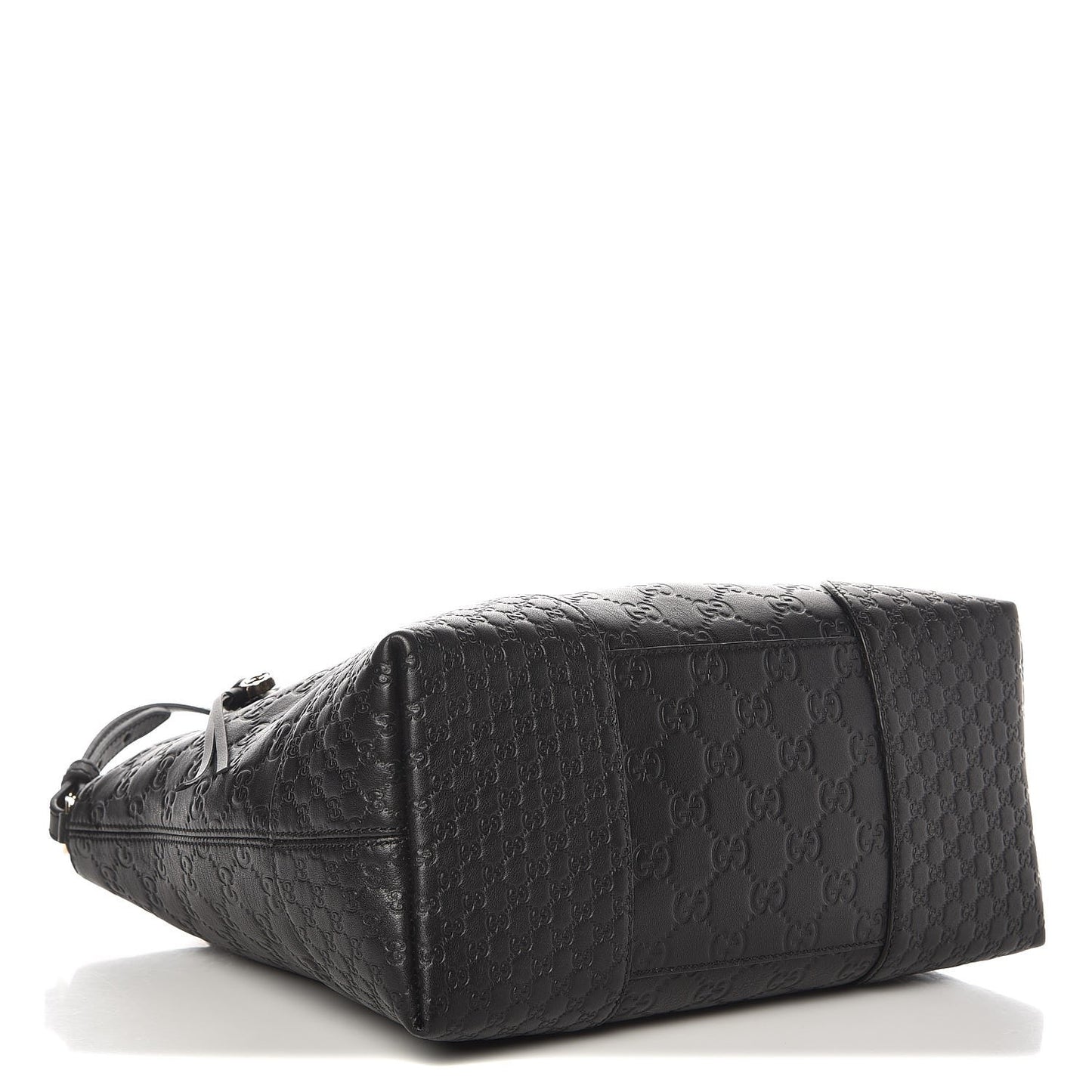 Guccissima Medium Bree Foldover Tote Black